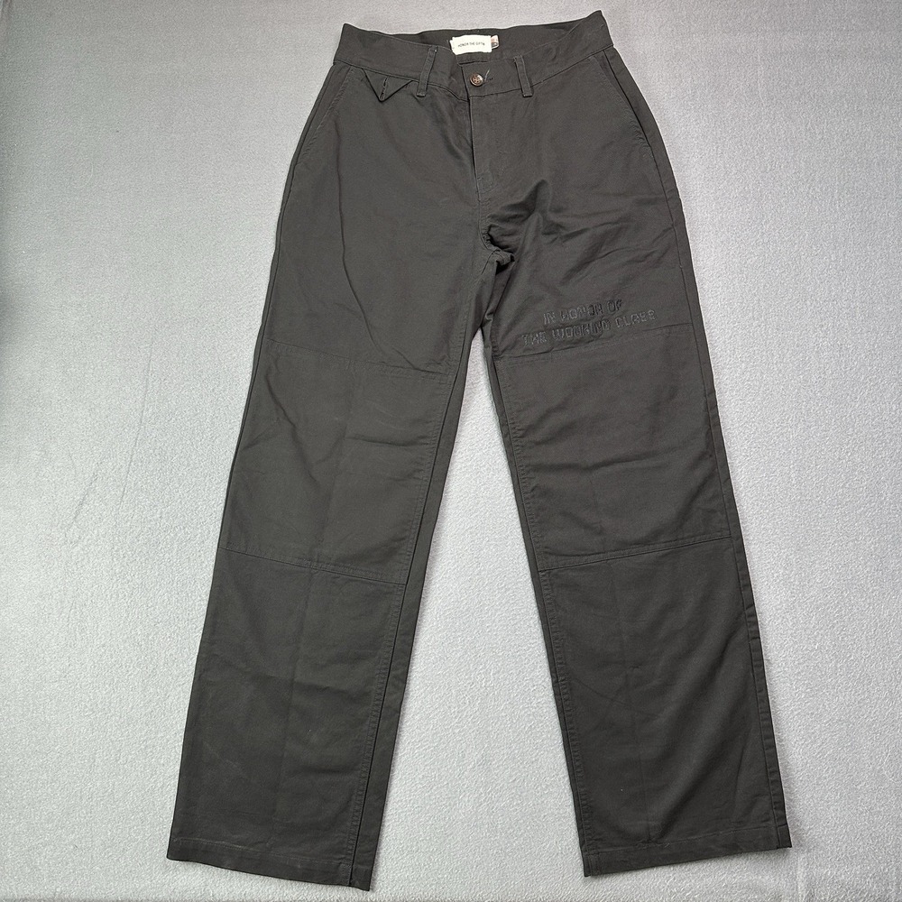 Honor The Gift HTG Shop Pant Embroidered Pants Mens Sz 30x32 Black Relaxed Fit